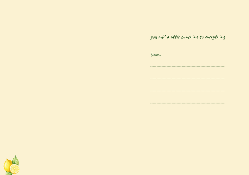 You're The Zest Thing That Happened To Me – Botanical Greeting Card (A5)