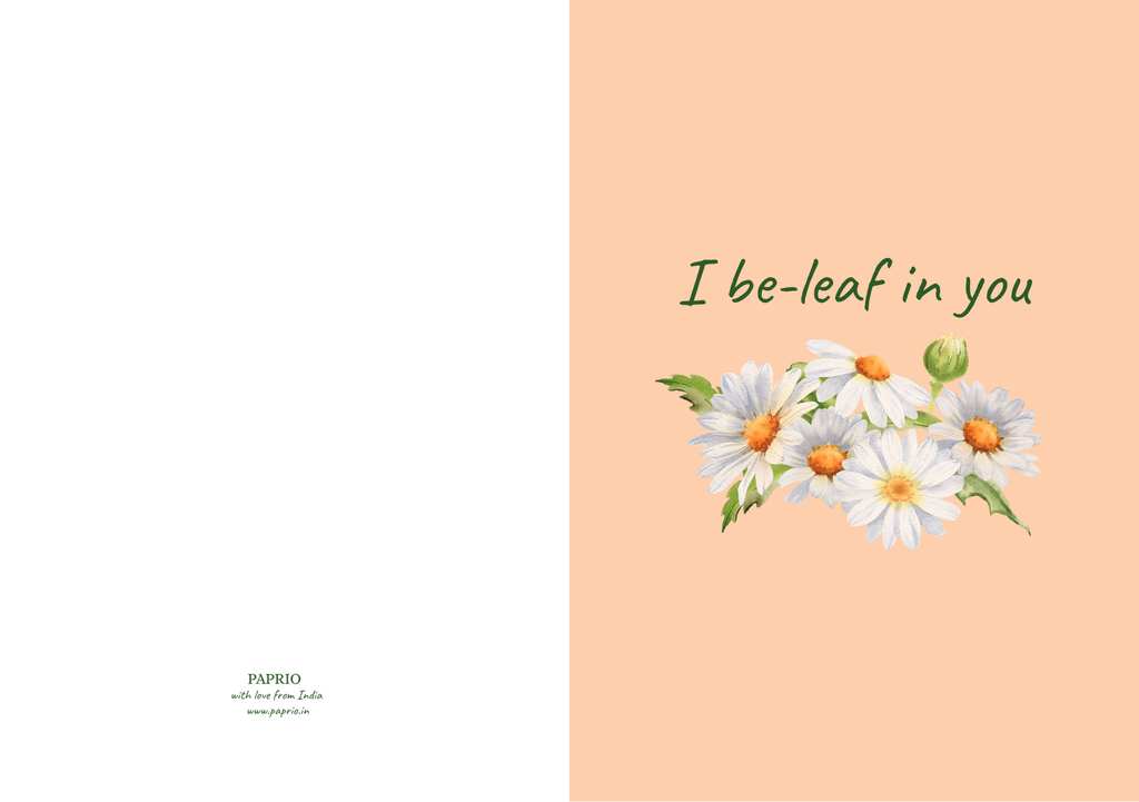 I Be-Leaf In You – Botanical Greeting Card (A5)