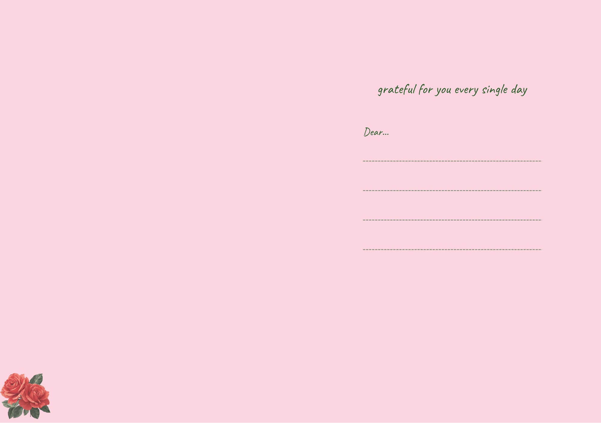 You're My Person, No Ifs Ands Or Buds – Botanical Greeting Card (A5)