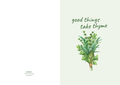Good Things Take Thyme – Botanical Greeting Card (A5)