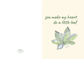You Make My Heart Do A Little Leaf – Botanical Greeting Card (A5)