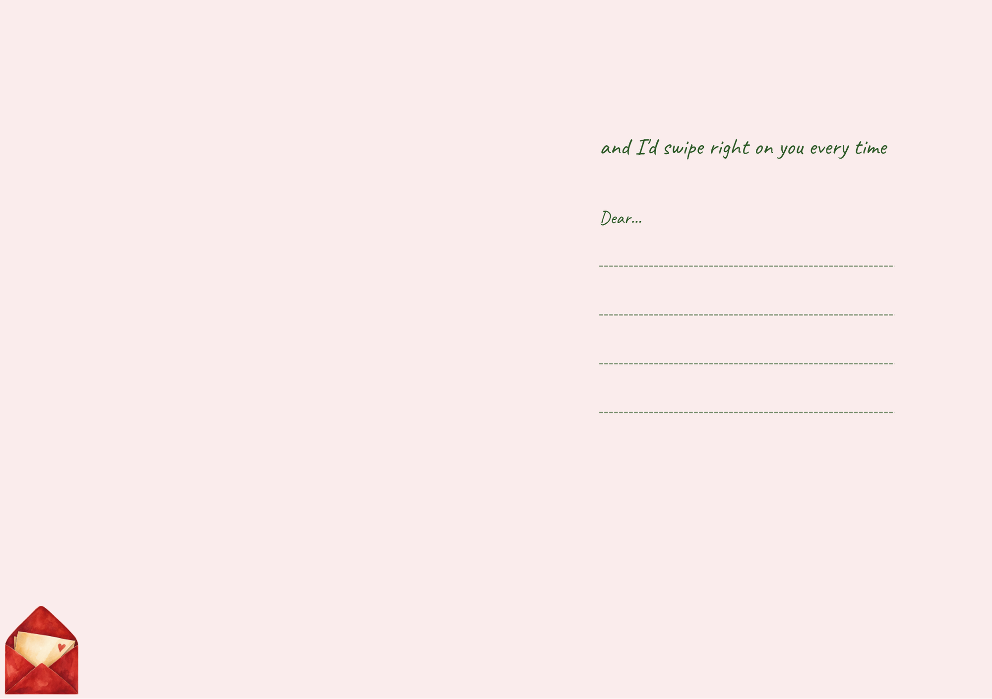 You're My Favourite Notification – Botanical Greeting Card (A5)