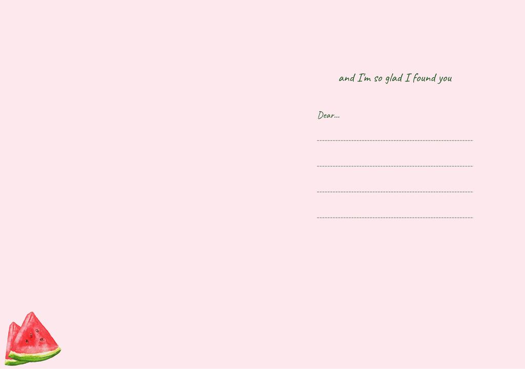 You're One In A Melon – Botanical Greeting Card (A5)