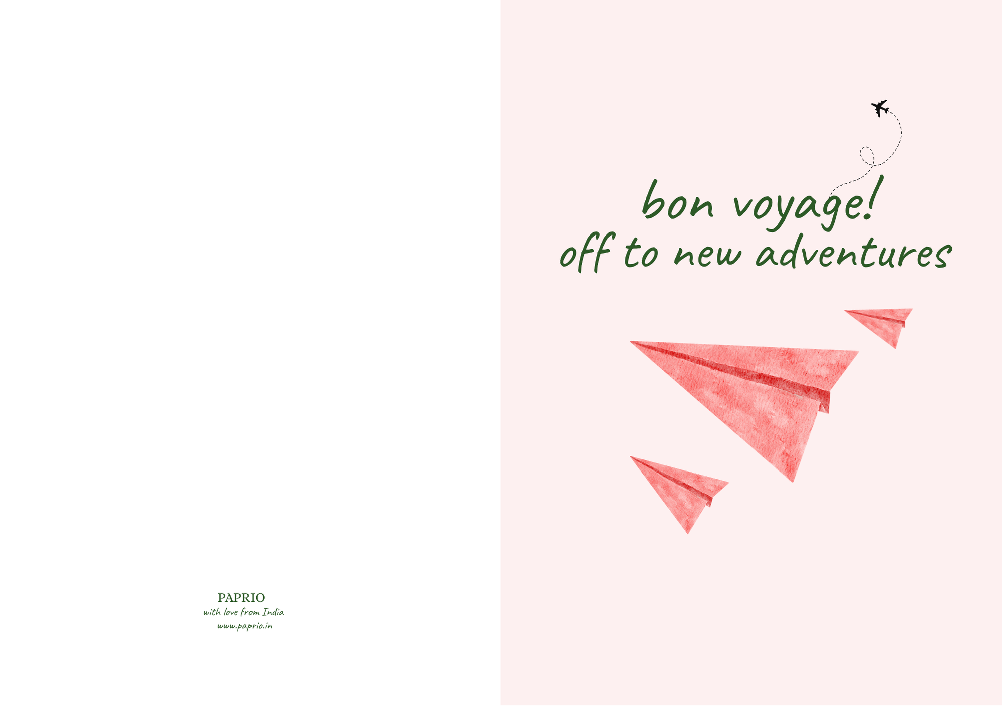 Bon Voyage! Off To New Adventures – Farewell Greeting Card (A5)