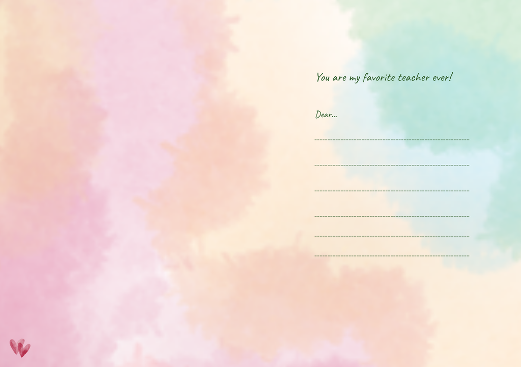 Thank You Ma'am For Helping My Little Hands Do Big Things – Teacher Card (A5)