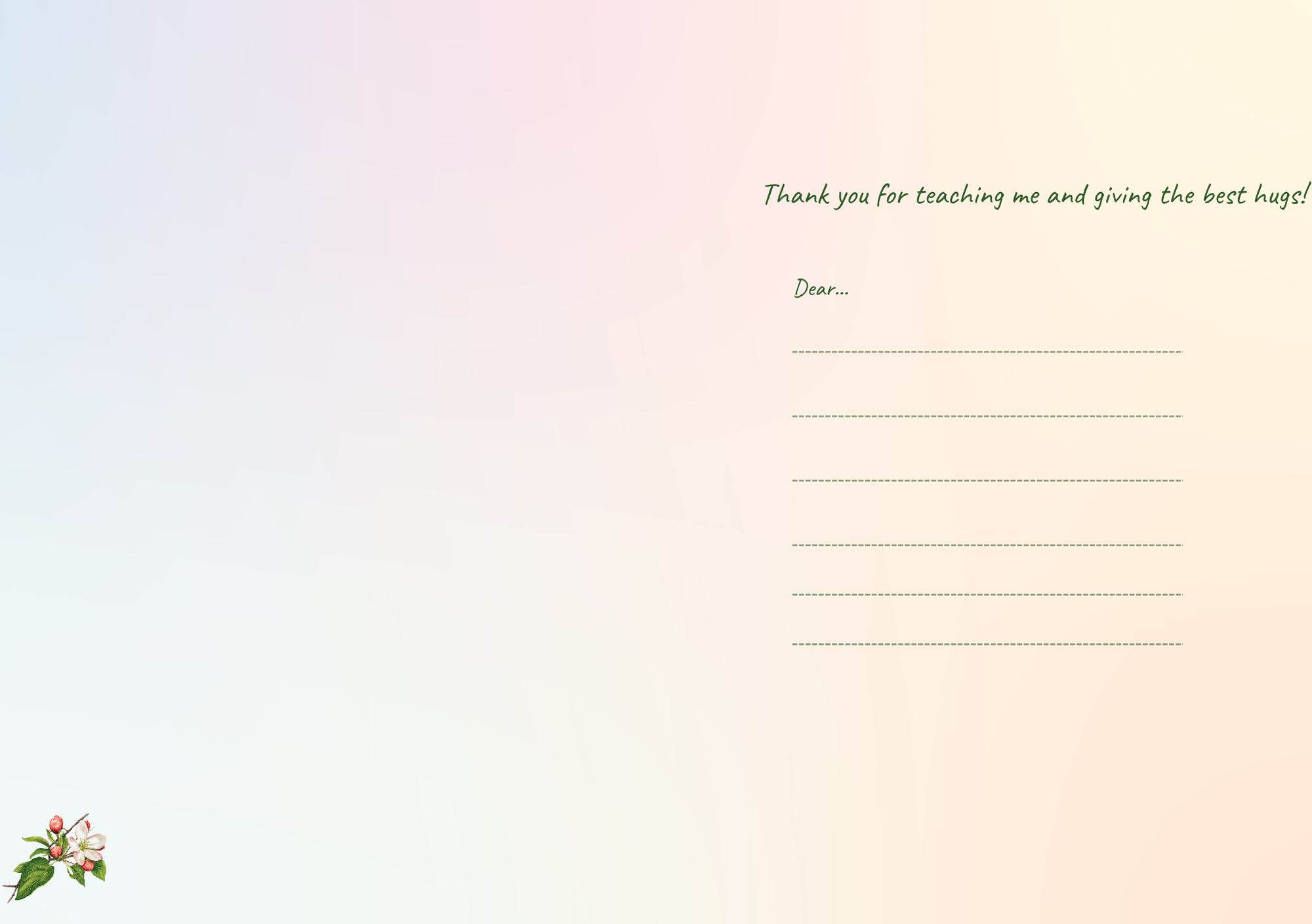 My Favorite Teacher, You're The Apple Of My Eye – Teacher Card (A5)
