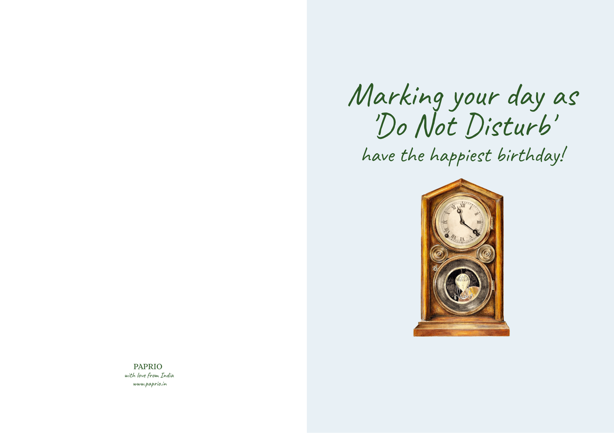 Marking Your Day As Do Not Disturb, Happiest Birthday! – Card (A5)