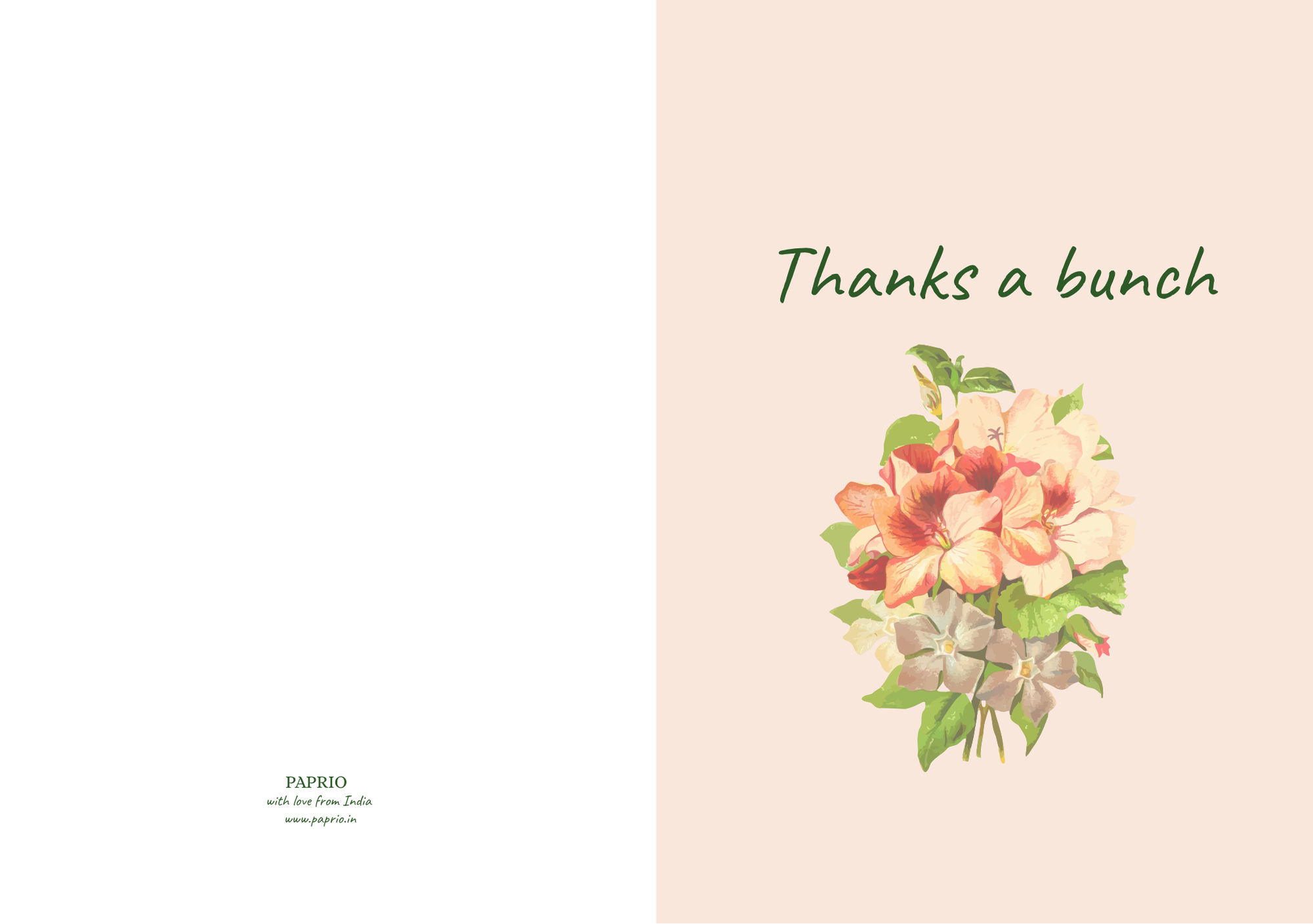 Thanks A Bunch – Botanical Greeting Card (A5)