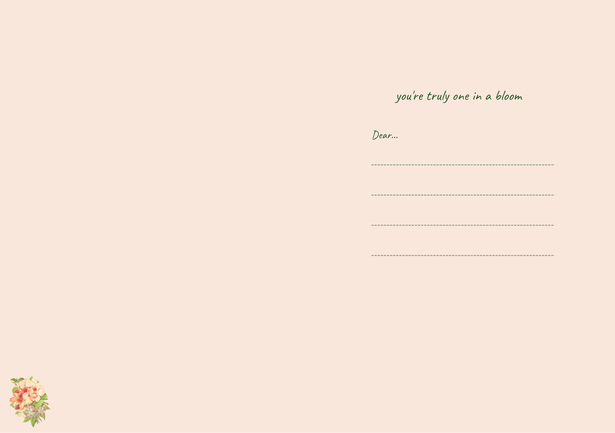 Thanks A Bunch – Botanical Greeting Card (A5)