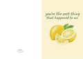 You're The Zest Thing That Happened To Me – Botanical Greeting Card (A5)