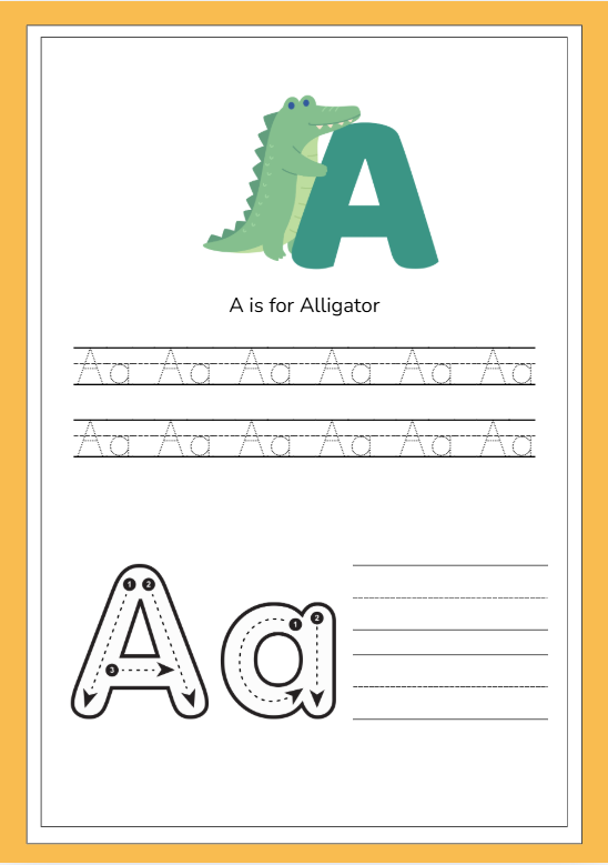 My First ABC Alphabet & Handwriting Practice Book (A4 Wiro-Bound)