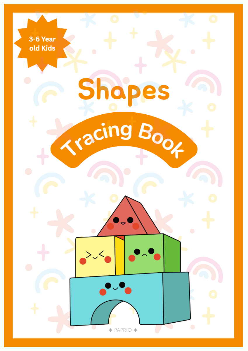 Shapes & Patterns Pre-Writing Tracing Workbook (A4 Wiro-Bound)